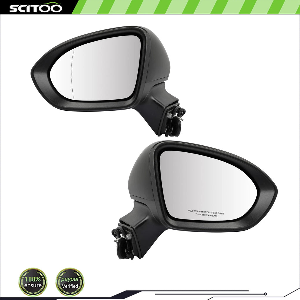 Set of 2 Door Mirrors for Chevrolet Cruze (2016–2019) - Heated, Signal Lamp