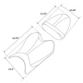 Rider Driver & Passenger Seats for Yamaha YZF R6 (2008–2016)