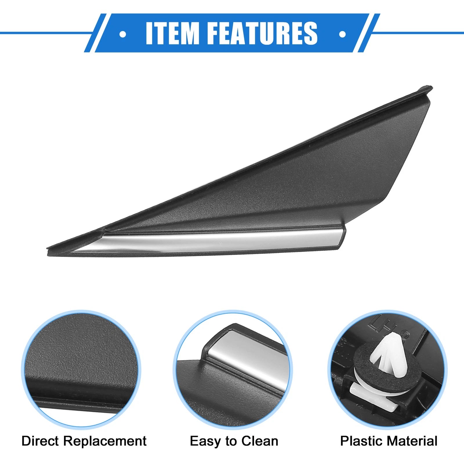 Left Mirror Corner Triangle Fender Cover for Hyundai Elantra (No. 861803X600)
