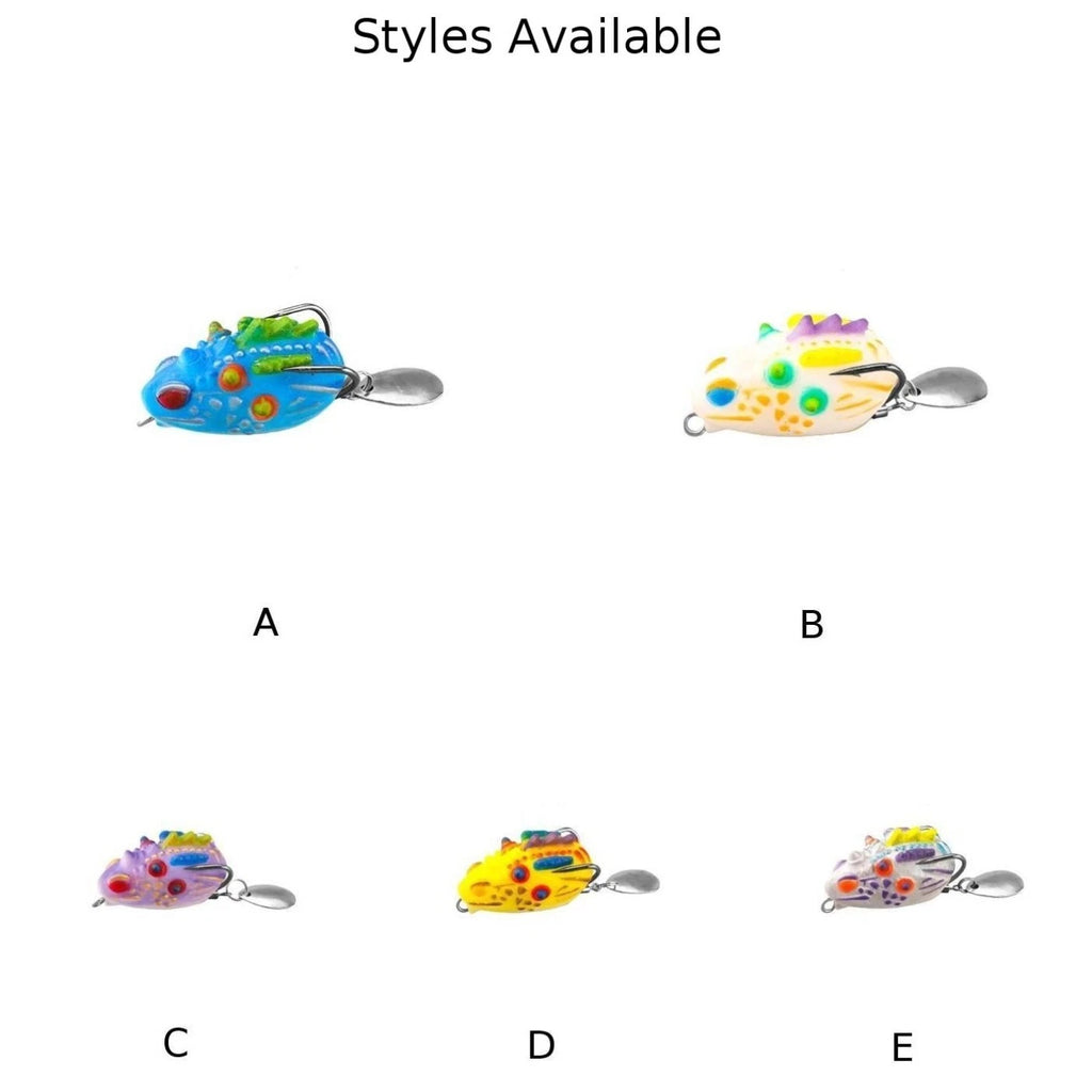 Fishing Bait Set of 5 for Bass Fishing - Easy to Use, 5 Color Options
