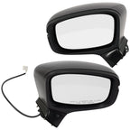 Set of 2 Mirrors for Honda Odyssey (2018–2023) Power Manual Fold Black