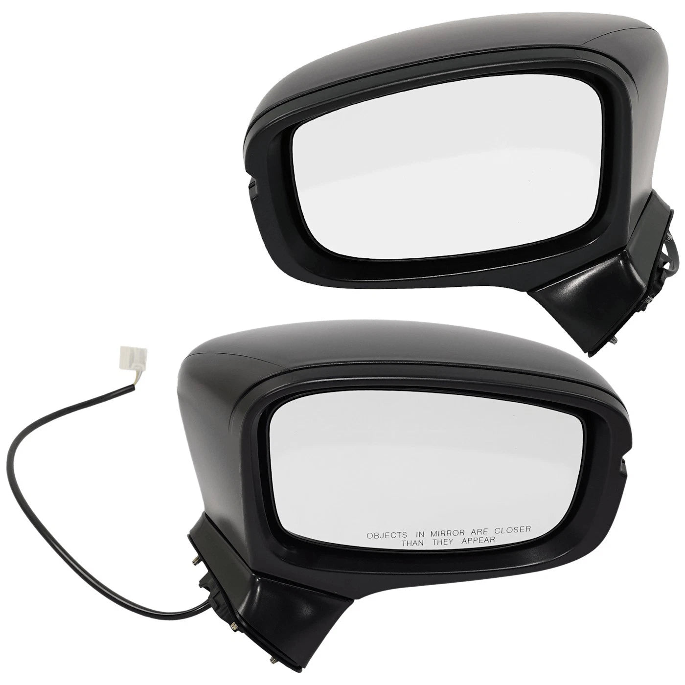 Set of 2 Mirrors for Honda Odyssey (2018–2023) Power Manual Fold Black
