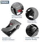 2X Interior Door Handle Black Gray for Hyundai Tucson (2005–2009)