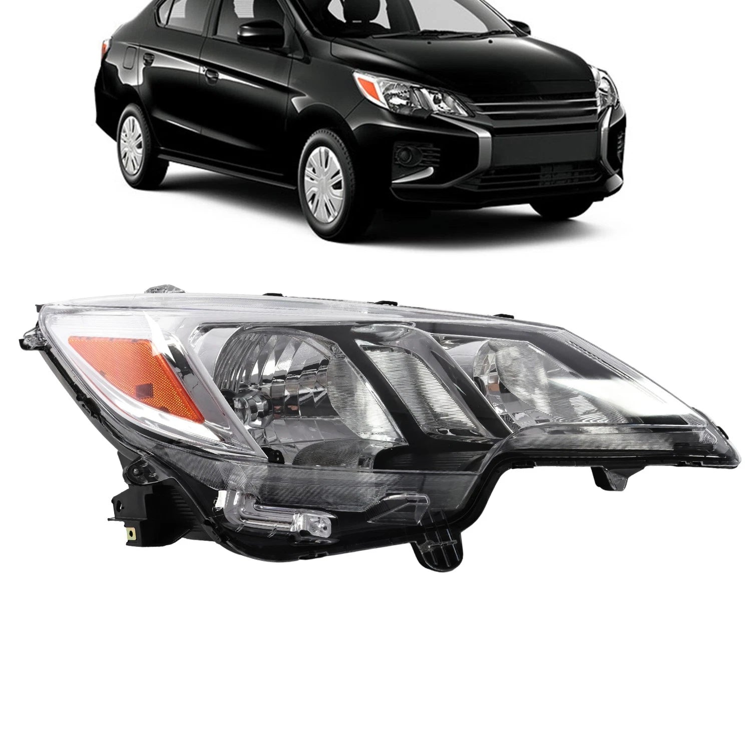Halogen Headlight for Mitsubishi Mirage/G4 (2021–2024) - Passenger