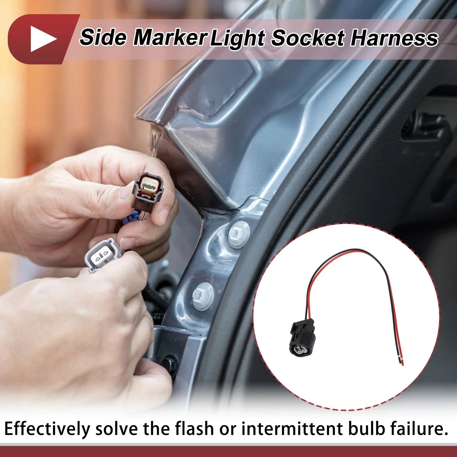 Side Marker Light Socket Wiring for Honda Civic Hatchback Sedan (2016-2021)