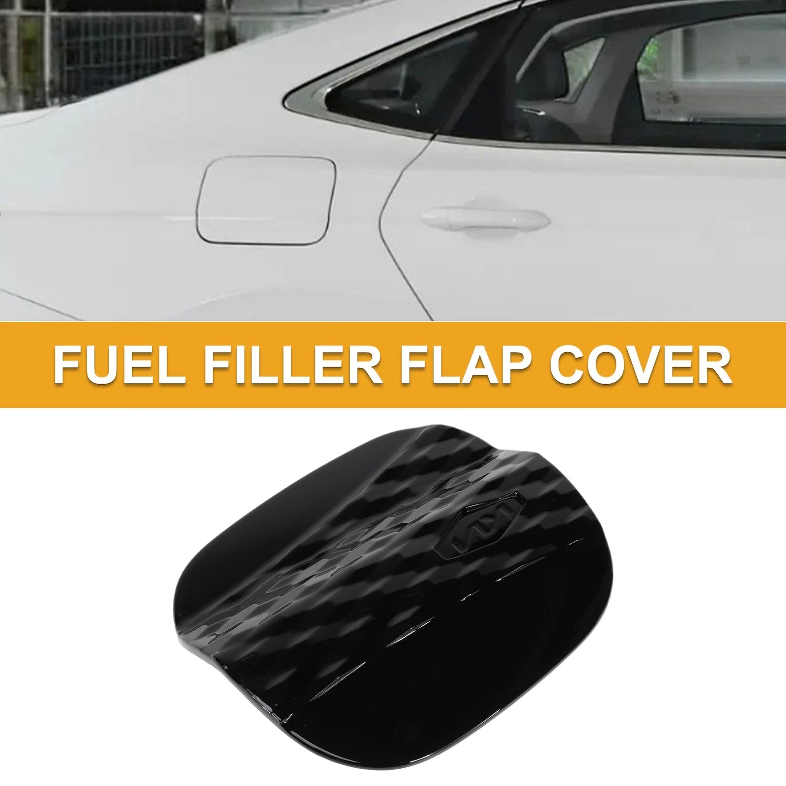 Fuel Tank Door Cap for Hyundai Sonata (2024–2025) Black Filler Flap Cover