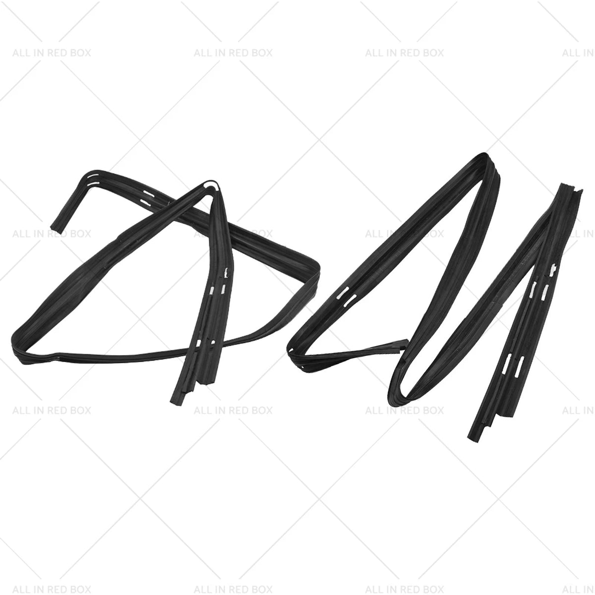 LH+RH runchannel QTR window black for Mitsubishi Pajero Montero II (1991–1999)