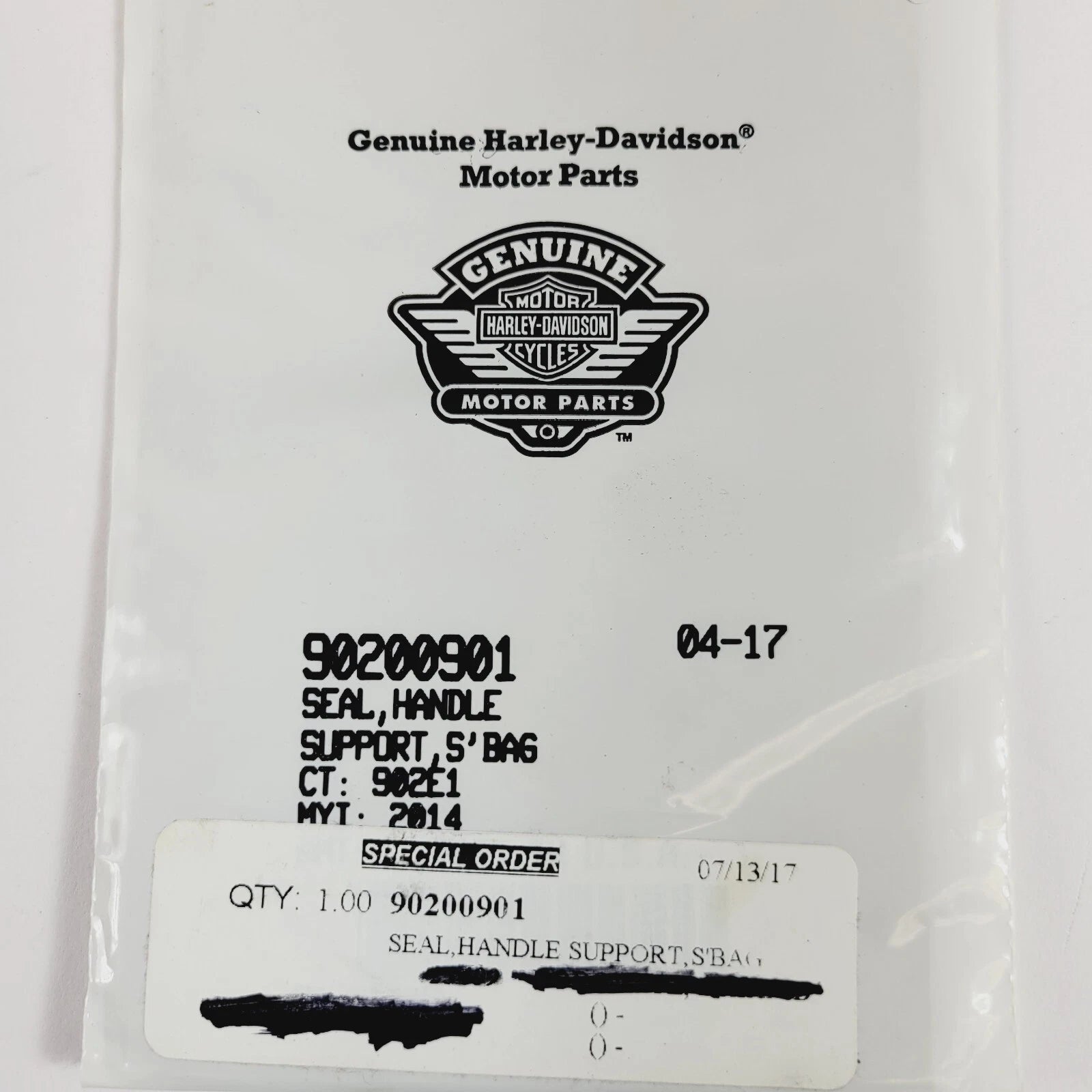Saddlebag Seal Handle Support for Harley-Davidson Touring (2014–2024) 90200901