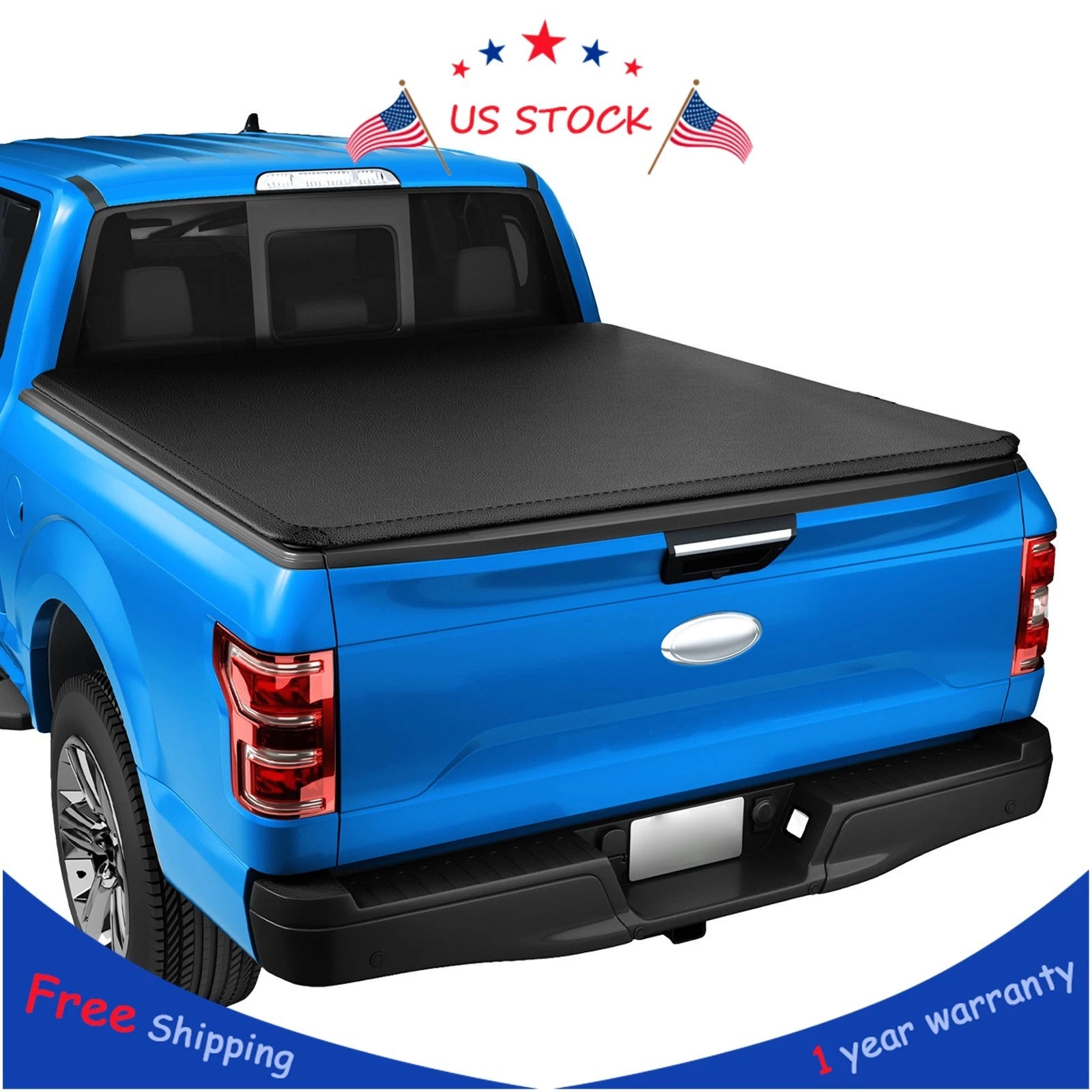 Soft Roll Up Tonneau Cover for Chevy GMC 1500 2500 3500 (2014–2019)