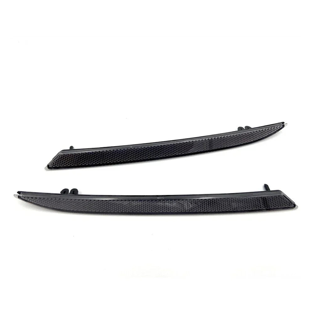 Black Smoked Rear Bumper Reflectors for Ford Mustang