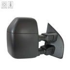 Passenger Side Manual Tow Mirror Replacement Textured with Temperature for Ford (2010–2016)