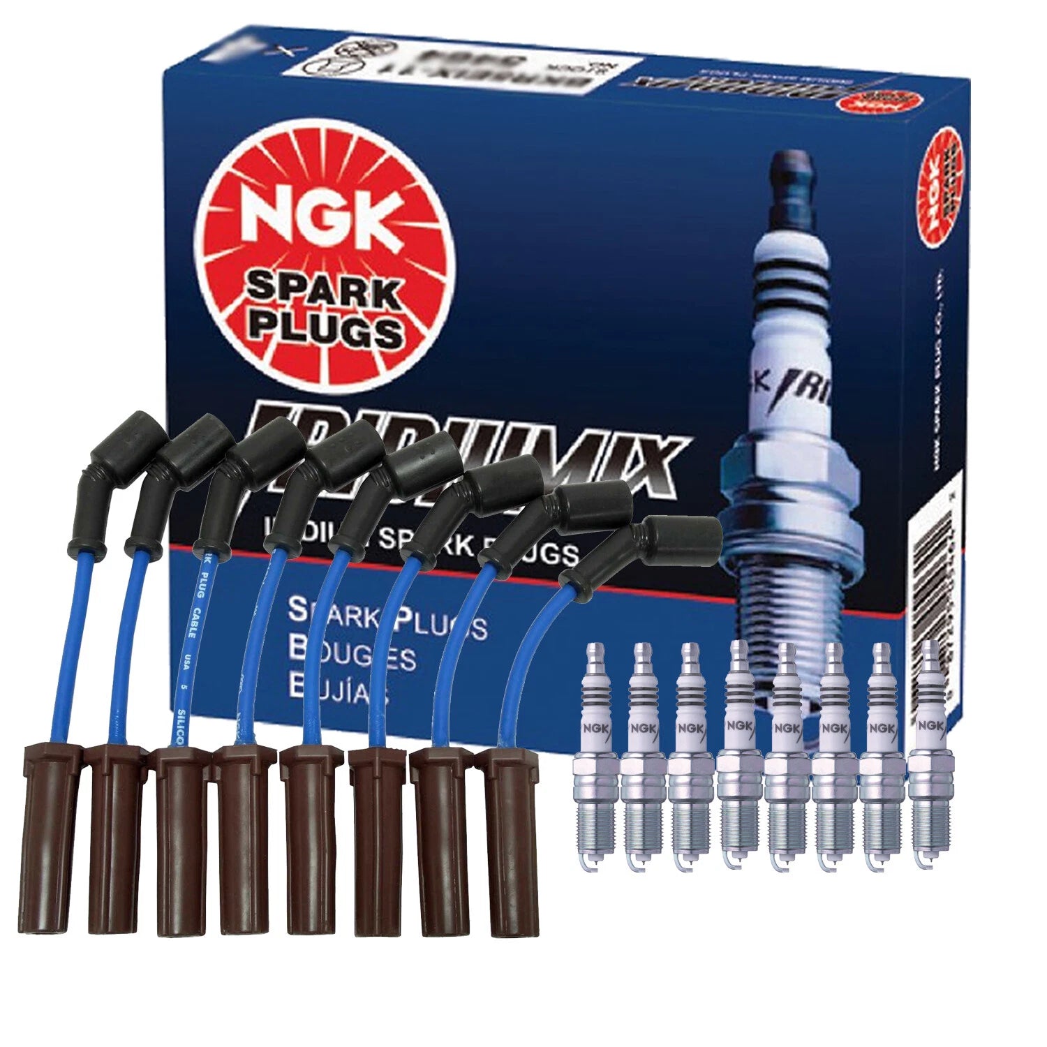 Set of 8 NGK Iridium IX Spark Plugs for Chevrolet Pontiac 5.7 V8