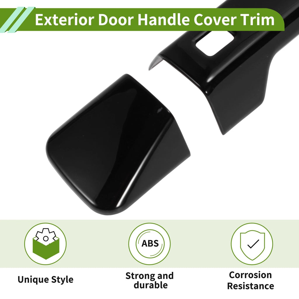Set of 1 Exterior Door Handle Cover Trim for Ford Bronco (2021–2025) Gloss Black