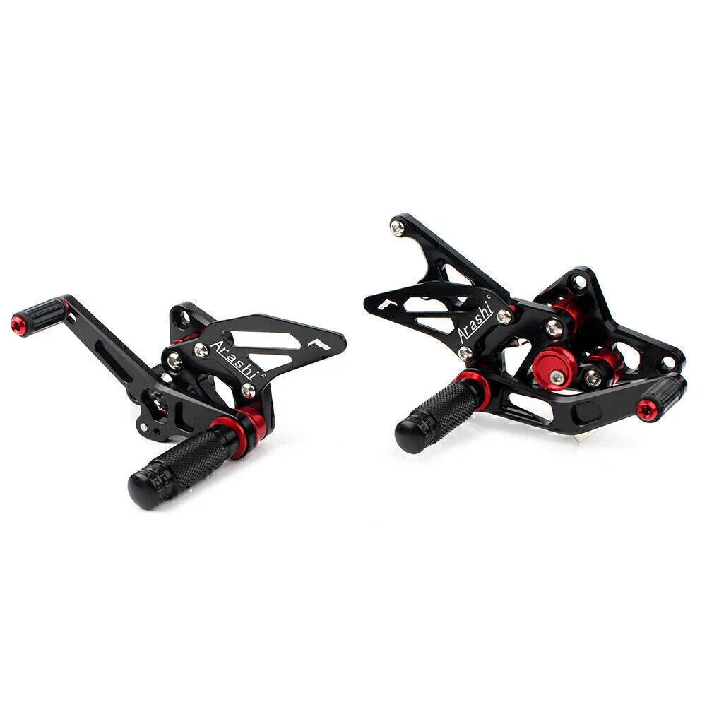 Grey Rearset Footpeg Rest Pedal for Suzuki GSXR 1300 Hayabusa (1999-2018)