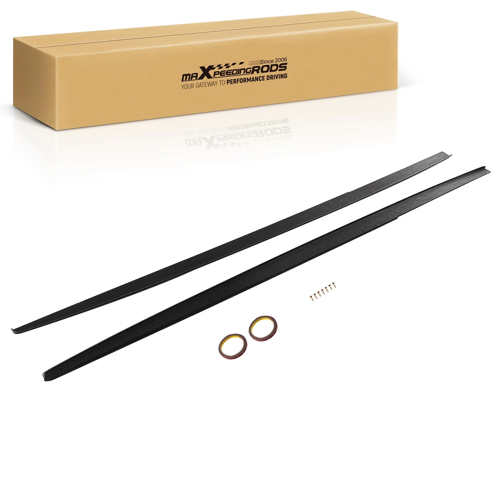 Set of 2 Side Skirt Extensions for BMW F30 F31 M Sport (2012–2018) Carbon Fiber