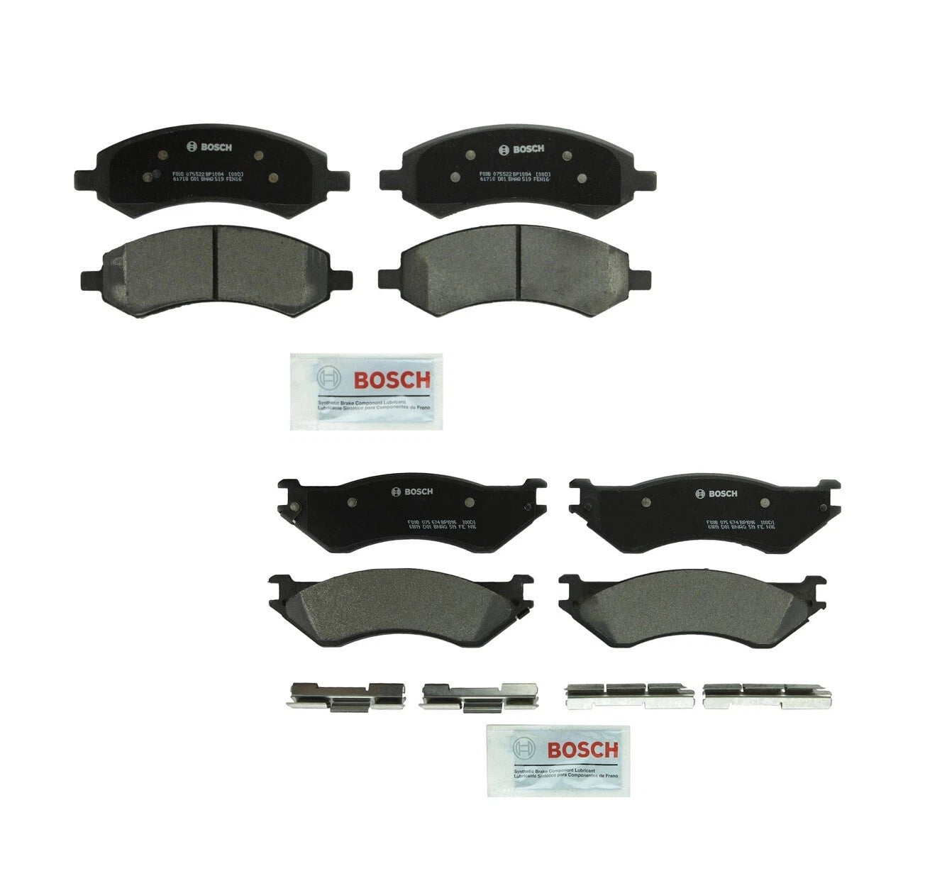 Bosch QuietCast Disc Brake Pads Kit for Dodge Ram 1500 (2019–2023)