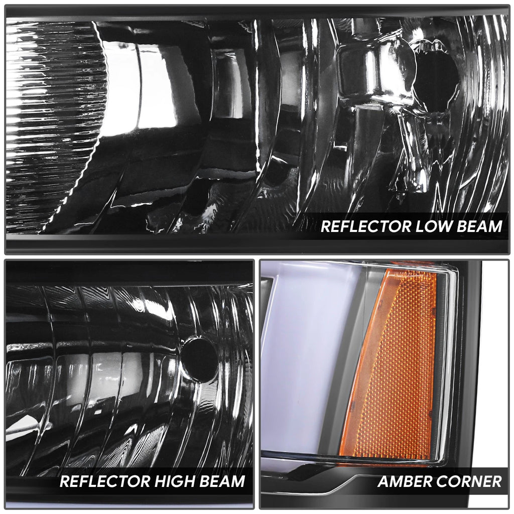 3D LED DRL Sequential Headlights for Chevrolet Silverado 1500 (2014–2015)
