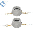 2PC 3" Aluminum Cam Lock Fitting for Hose Couplers