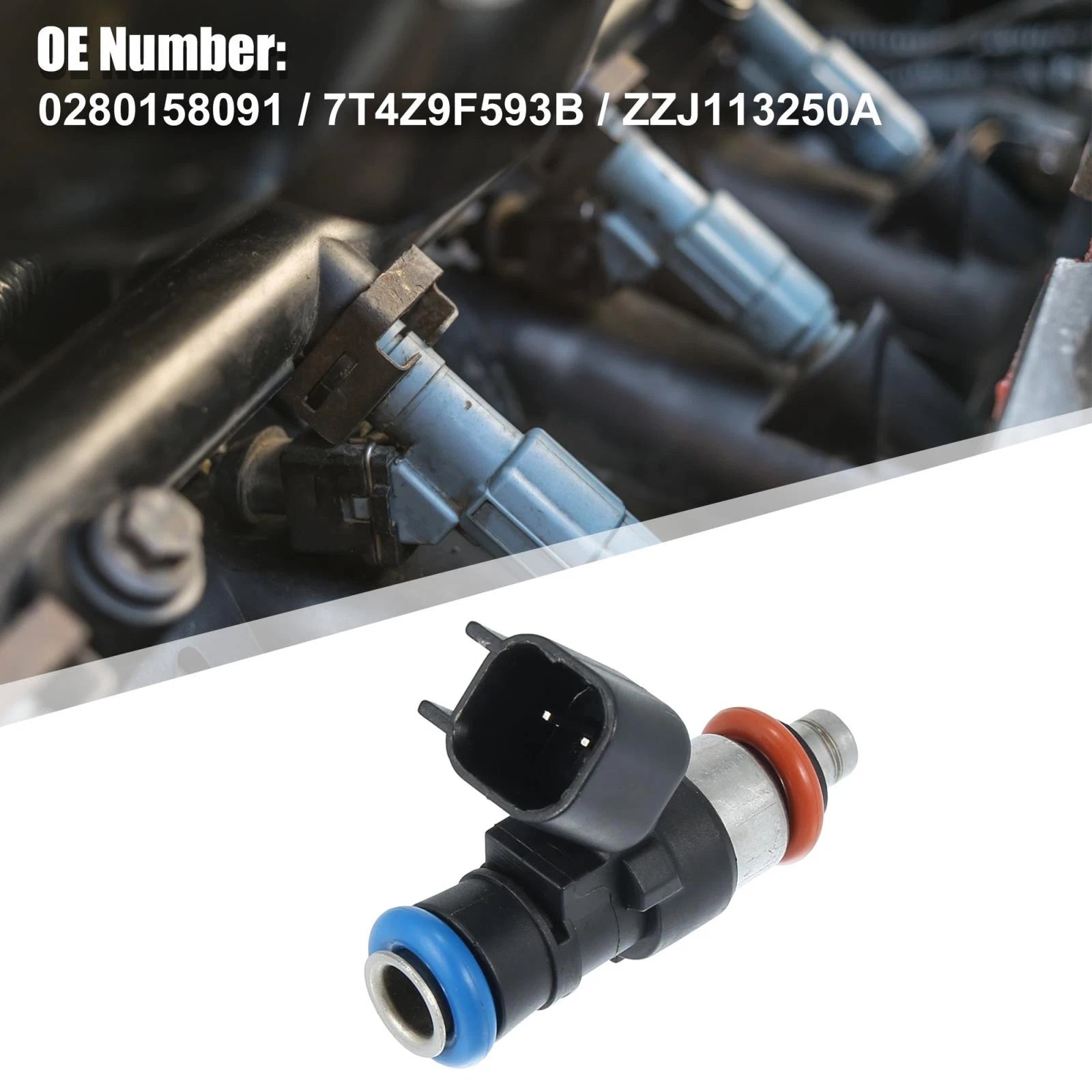 Fuel Injector 0280158091 for Ford Edge, Flex, Fusion, Taurus, Lincoln 