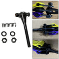 2X Limit Strap Clevis Adjustable Heavy Duty Weld On Mounting Kit Black