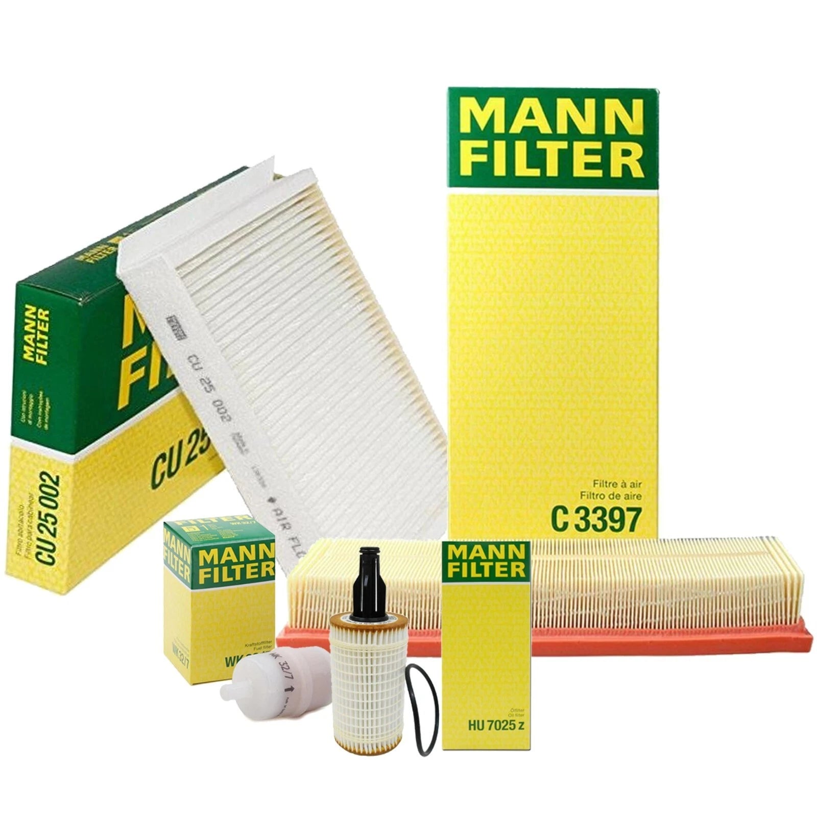 Mann Oil Air Paper Cabin Fuel Filter Service Kit for X166 GL550 (2013–2019)