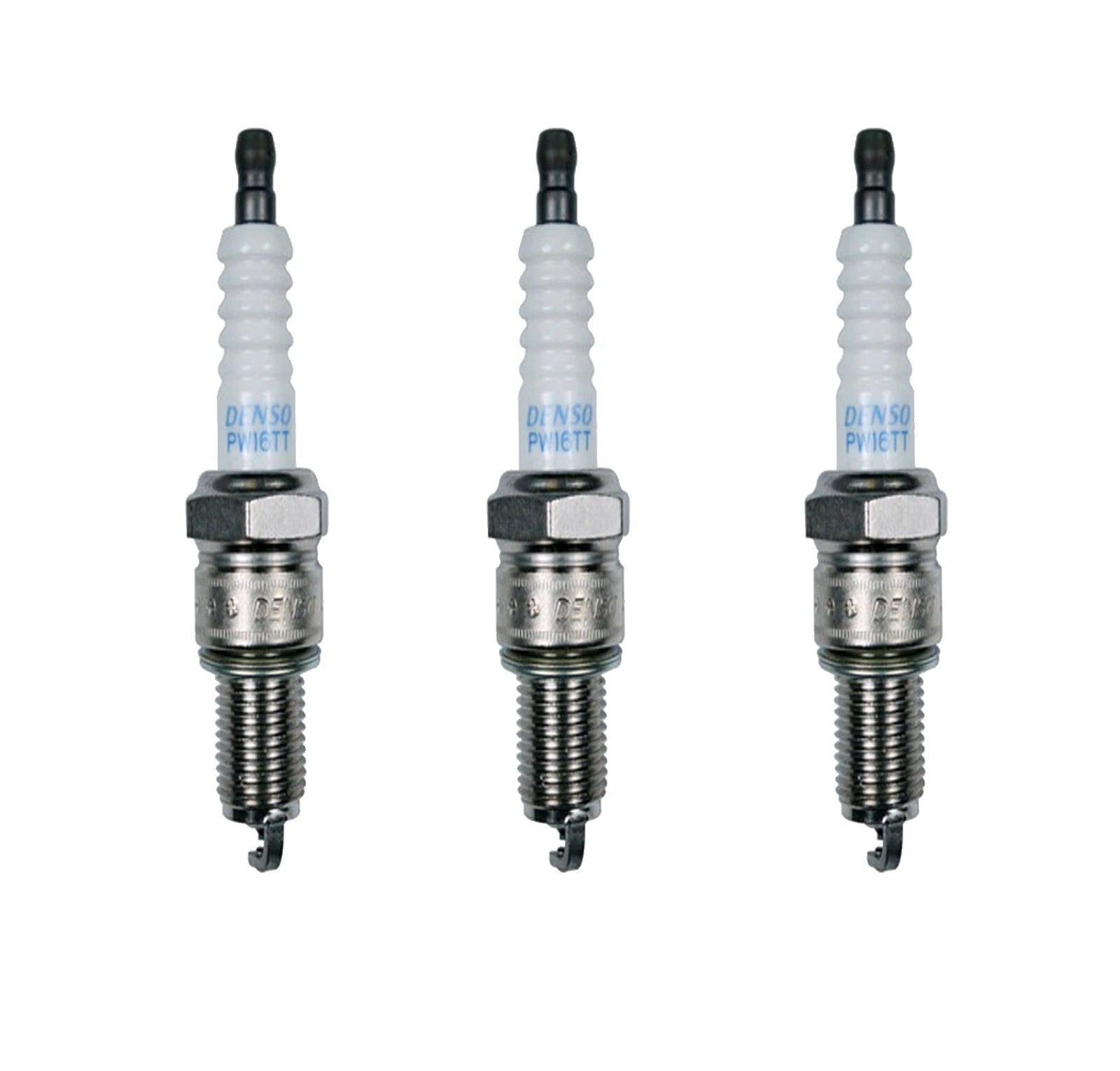 Set of 3 Denso Platinum TT Spark Plugs Gap 0.040 for Chevy Geo Daihatsu (1.0 L3)