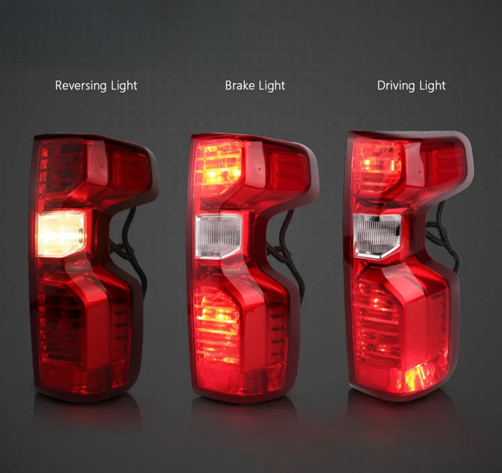 Halogen Tail Light Brake Lamp Left+Right Pair for Chevy Silverado 1500 (2019–2026)