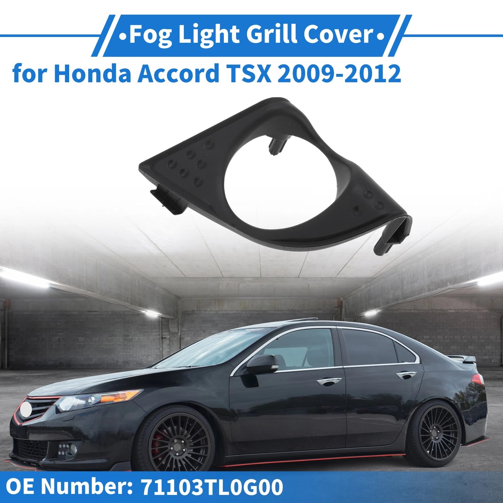 Front Right Fog Light Grill No. 71103TL0G00 for Honda Accord, Acura TSX (2009–2012)
