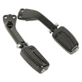 Black Rear Footpeg Mount Bracket for Harley Dyna Super Glide Low Rider (06-17)