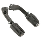 Black Rear Footpeg Mount Bracket for Harley Dyna Super Glide Low Rider (06-17)