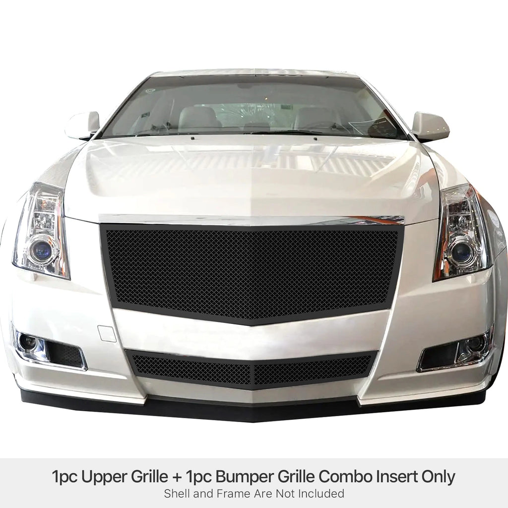 Stainless Black Mesh Grille Insert for Cadillac CTS/Coupe (2008-2014)
