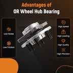 Wheel Hub Bearing Kit for Lincoln Navigator, Ford Expedition (2011–2014) 515143