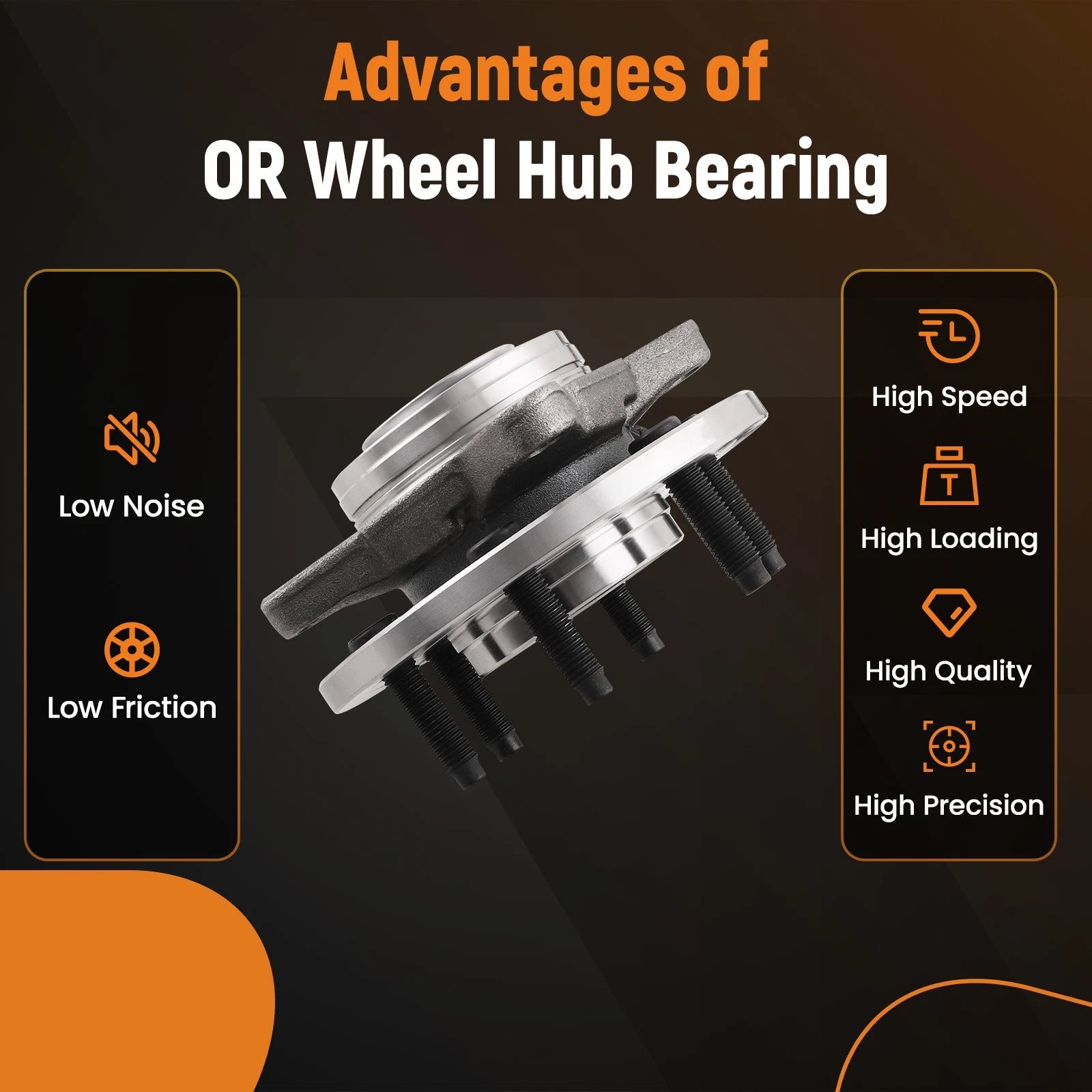 Wheel Hub Bearing Kit for Lincoln Navigator, Ford Expedition (2011–2014) 515143
