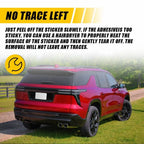 Set of 4 Smoke Vinyl Overlay Side Markers for Chevrolet Traverse (2024)