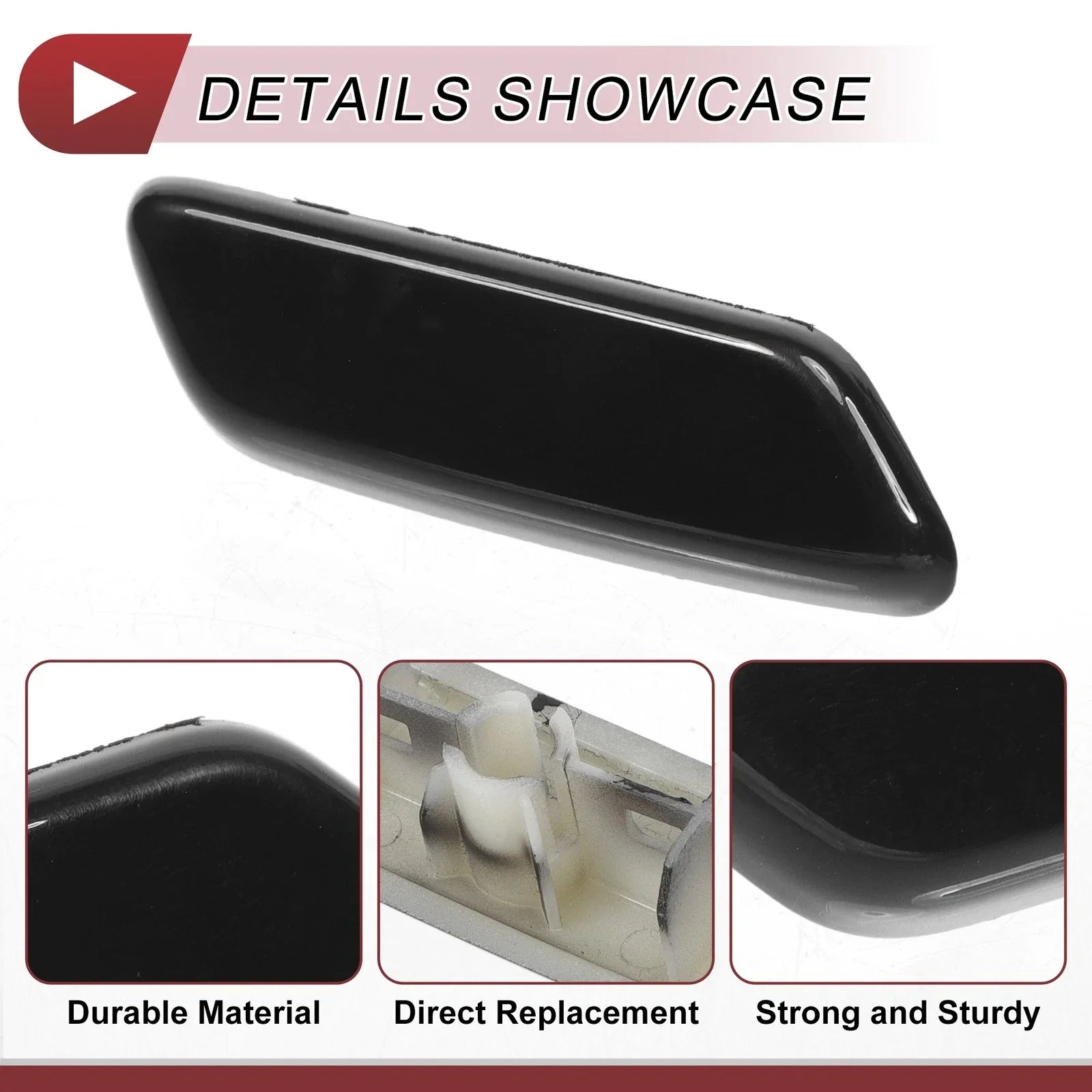 Front Right Washer Nozzle Cover for Lexus IS250 (2009-2010) - Black 1 x Cap