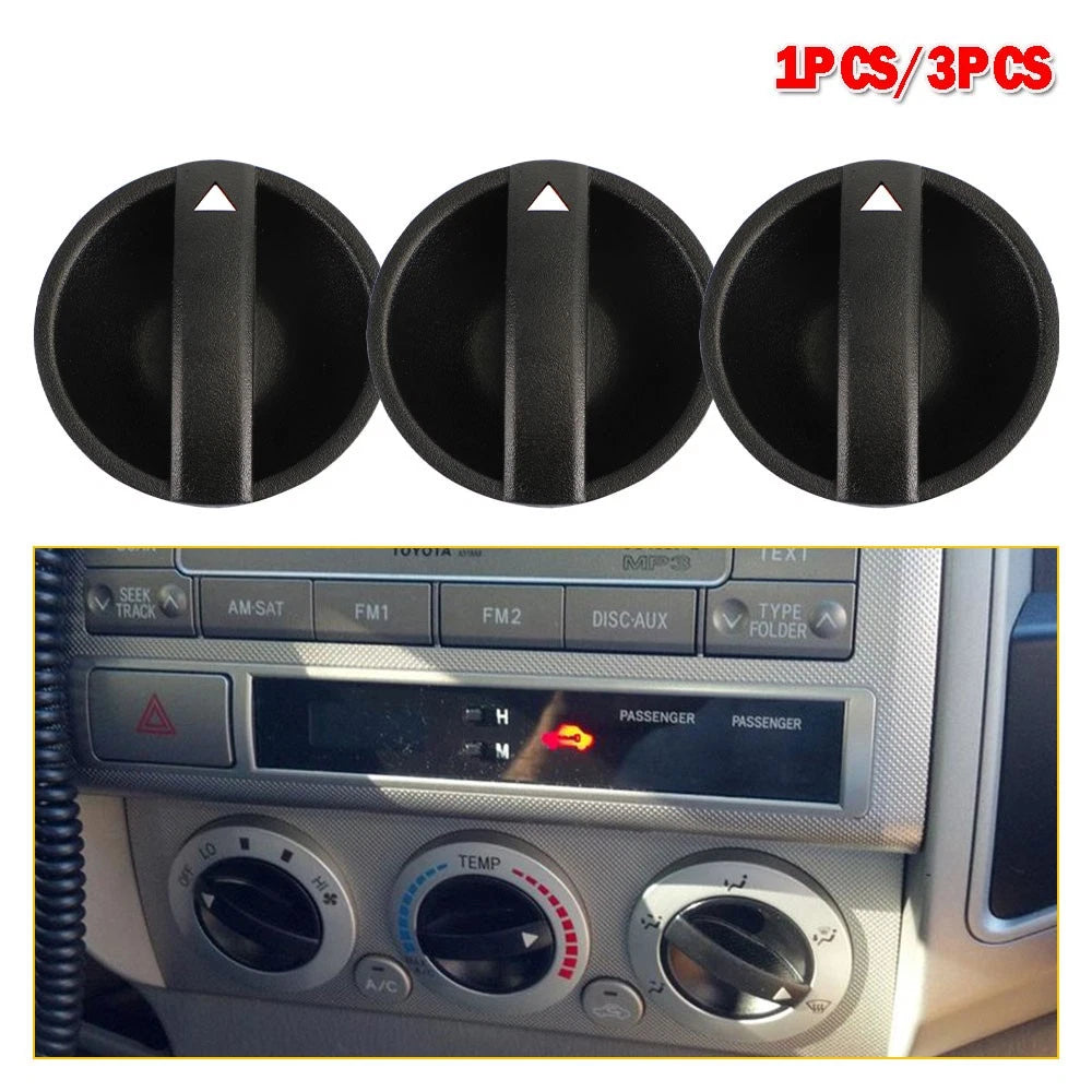 Set of 3 Heater Control Knobs for Toyota Tacoma (2005–2011) A/C HVAC