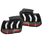 LED Tail Lights for Ford Mustang (1999-2004) Sequential Signal Black