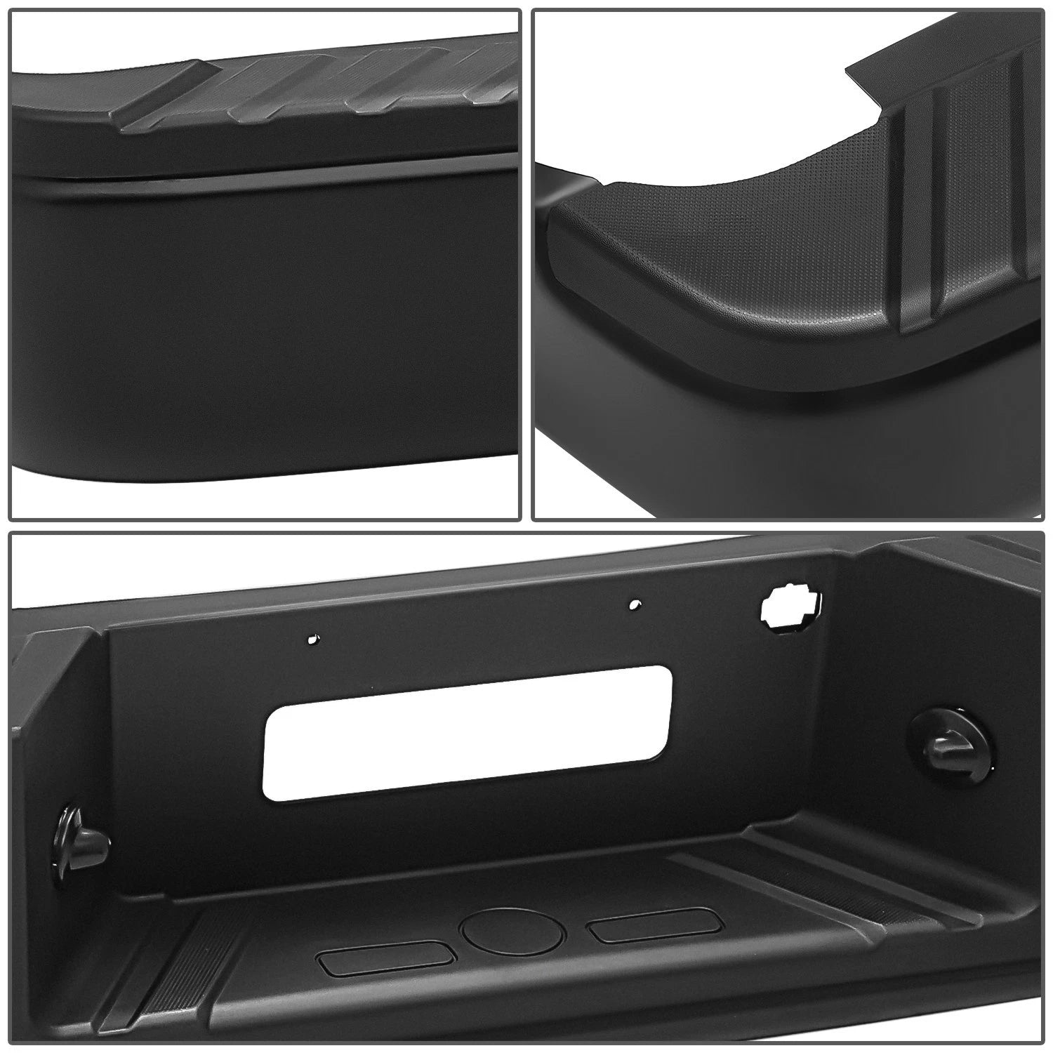 Rear Bumper Assembly for Ford F-150 (2004–2006) Black Fleetside w/o Park Sensor Holes