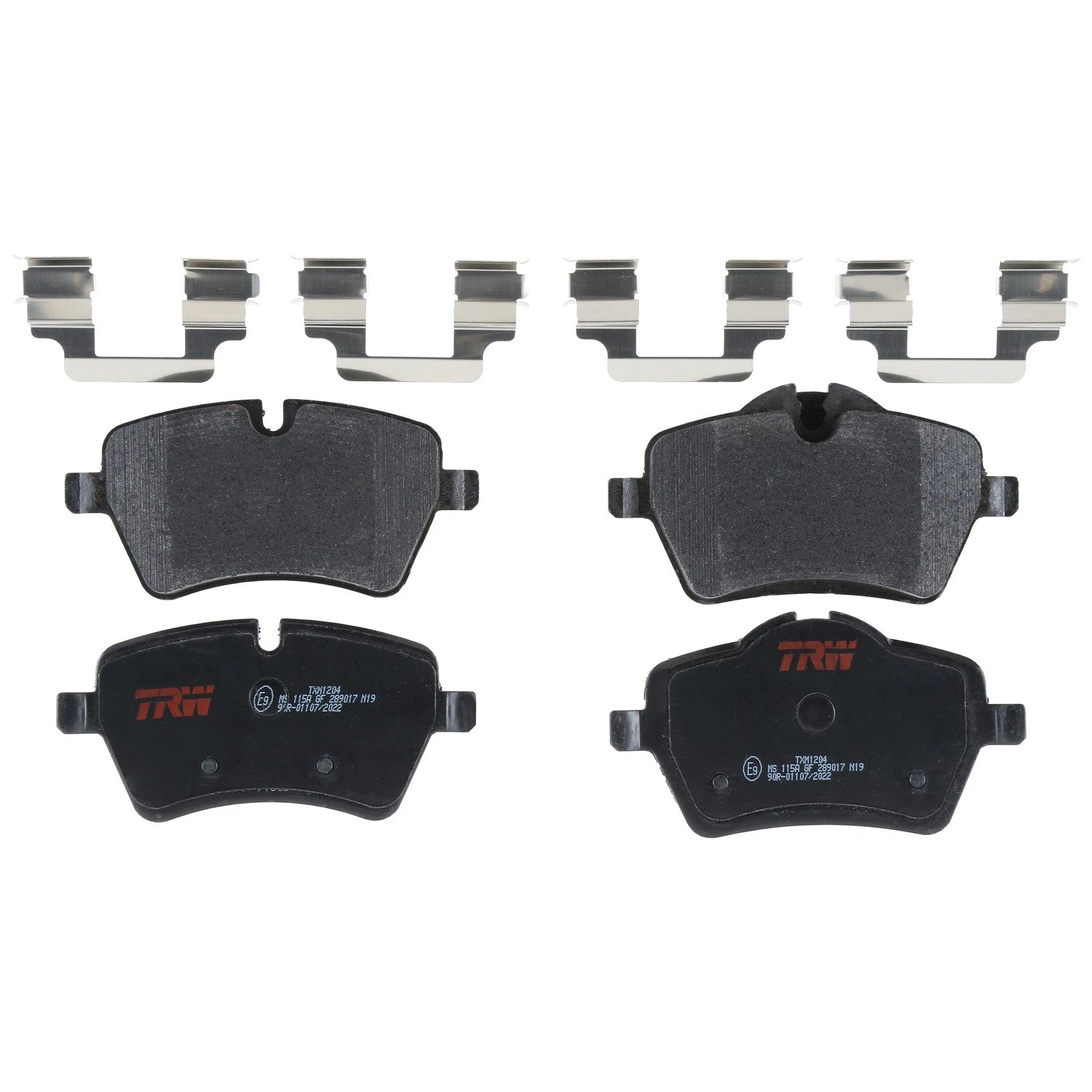 Set of 4 Disc Brake Pads for Mini Cooper (2002–2010)