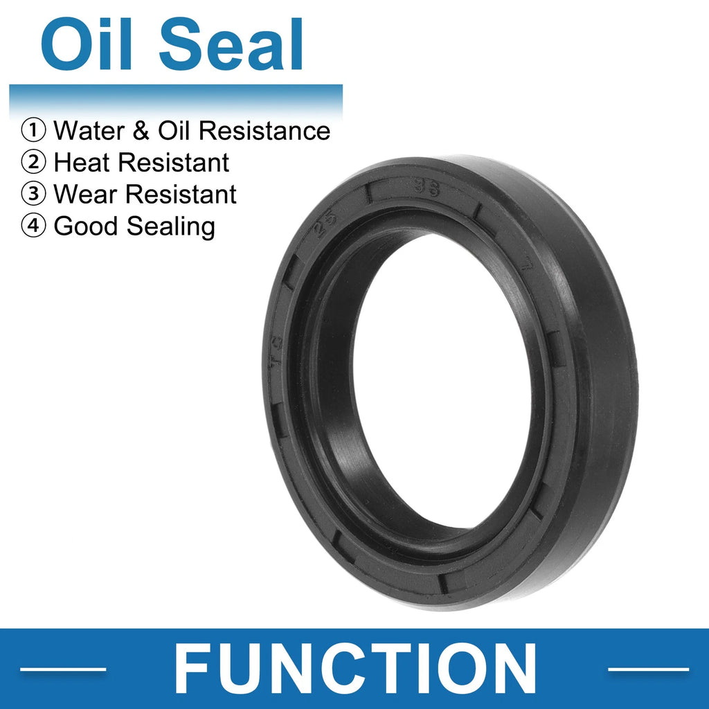 Set of 5 Oil Seal Rotary Shaft Seal Nitrile Rubber 25x36x7mm
