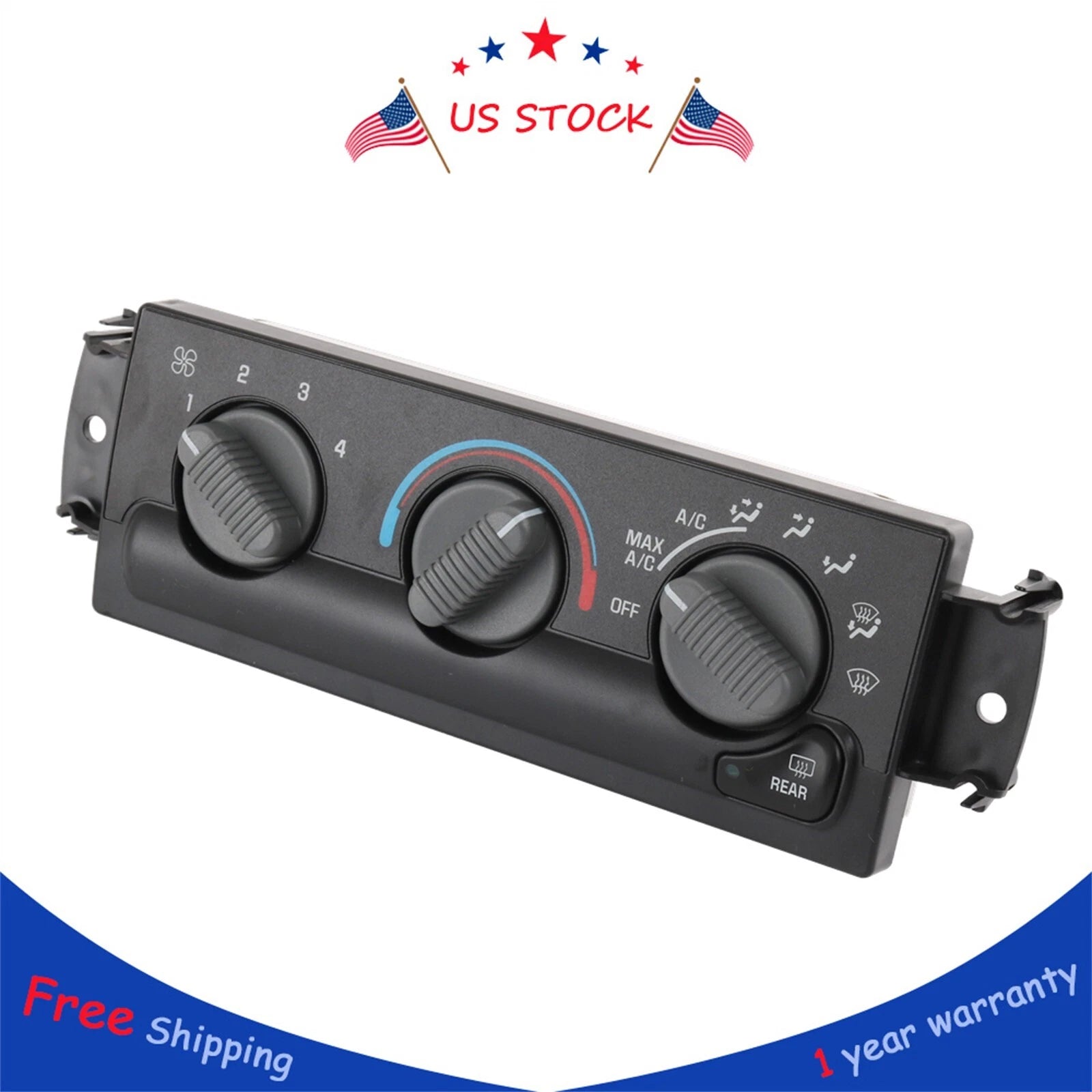 Heater A/C Climate Control Switch for GMC Jimmy Chevy Blazer (1999–2001)