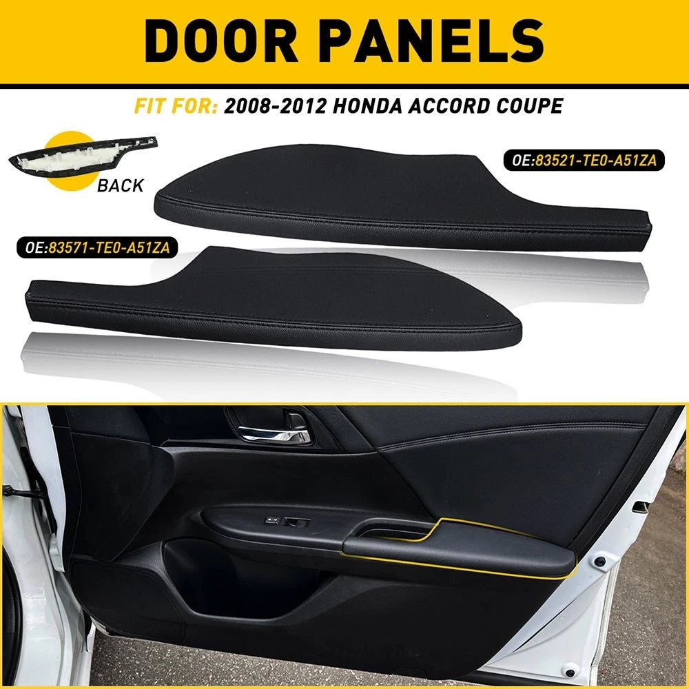 Pair of Door Armrest Panels for Honda Accord (2008–2012)