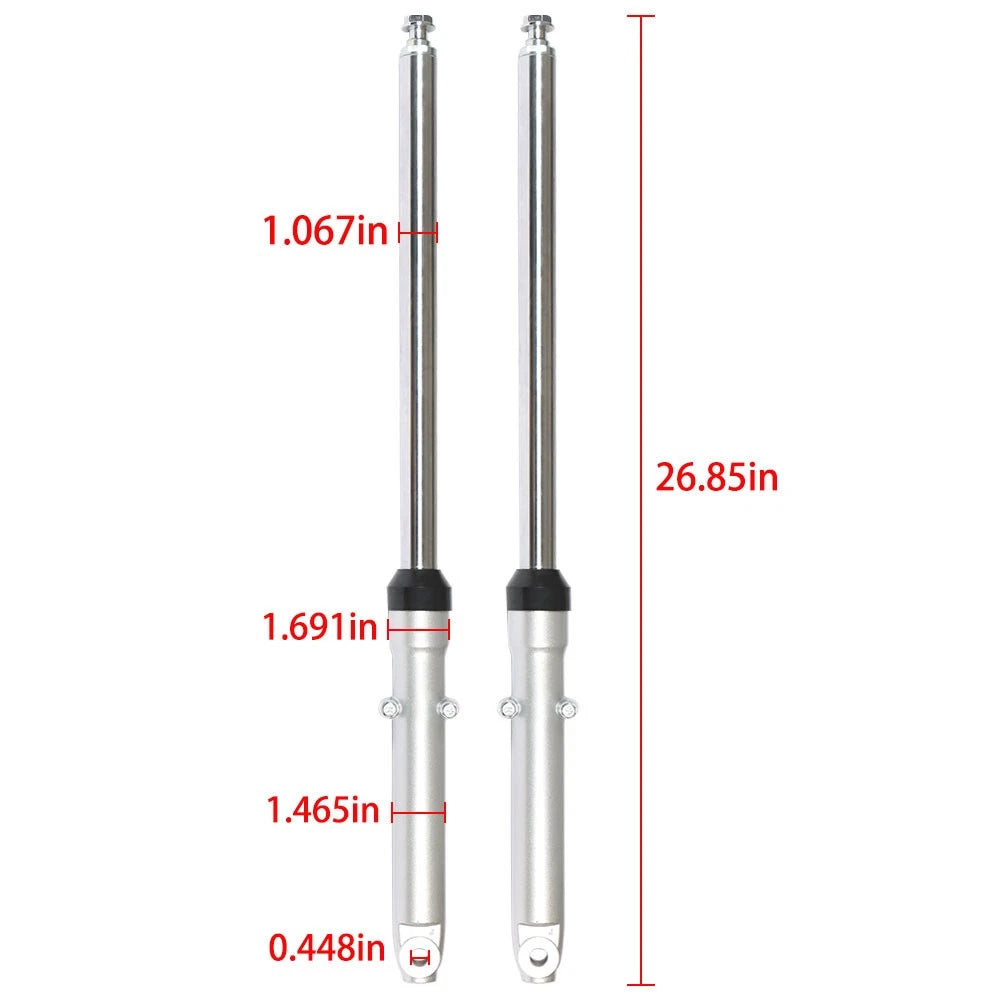 Front Fork Tubes Shocks Absorber for Honda CG125 CT90 CT110 (27")