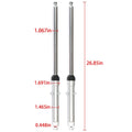 Front Fork Tubes Shocks Absorber for Honda CG125 CT90 CT110 (27")