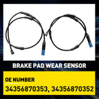 2X Brake Pad Wear Sensor for BMW X5 G05, X6 G06, X7 G07 (2019–2023)