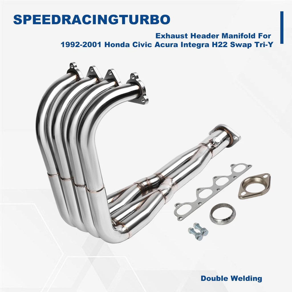 Exhaust Header Manifold for Honda Civic Acura Integra H22 Swap (1992–2001)
