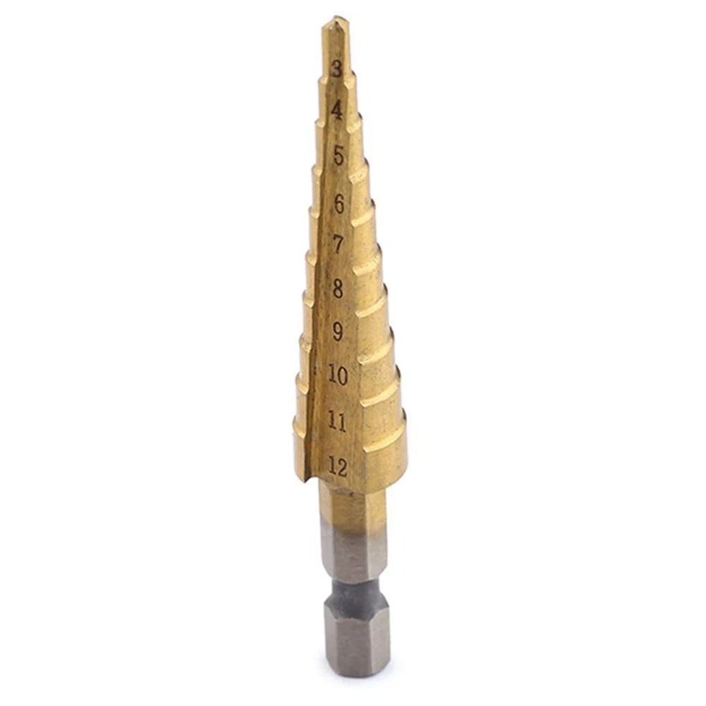 Cone Step Drill Bits for Metal Woodworking (High-Speed Steel)