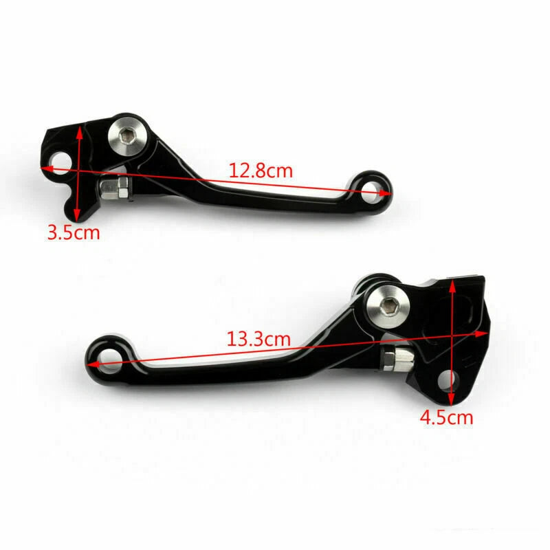 Pair Pivot Brake Clutch Levers for Suzuki RMZ250 RMZ450 (2005–2014) T9