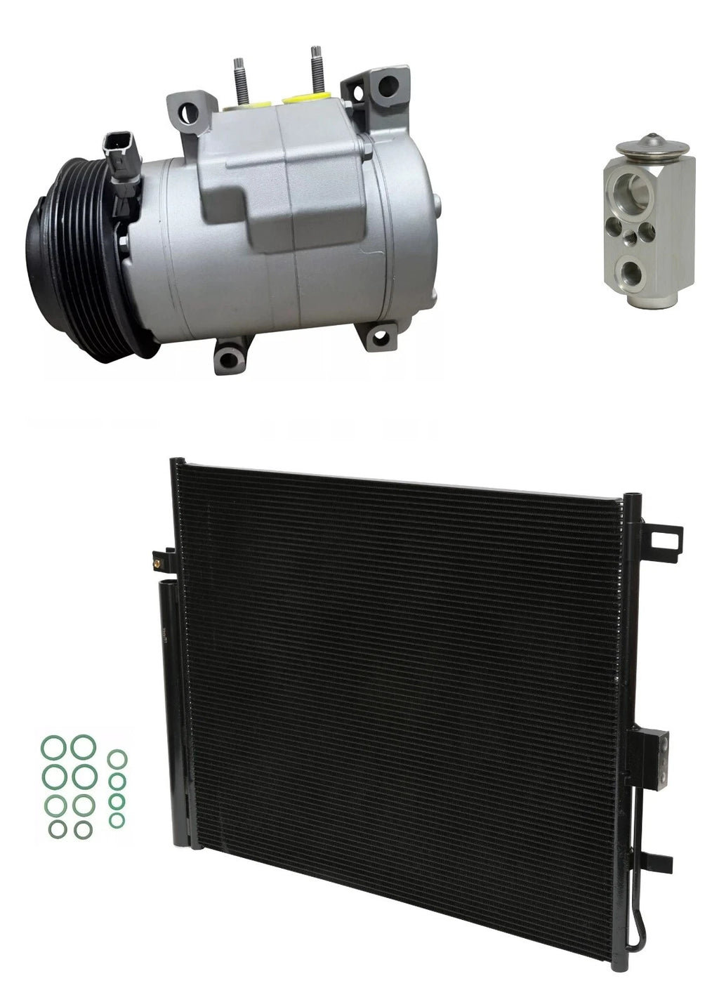 AC Compressor Kit With Condenser for Dodge Durango 3.6L V6 (2016–2016)