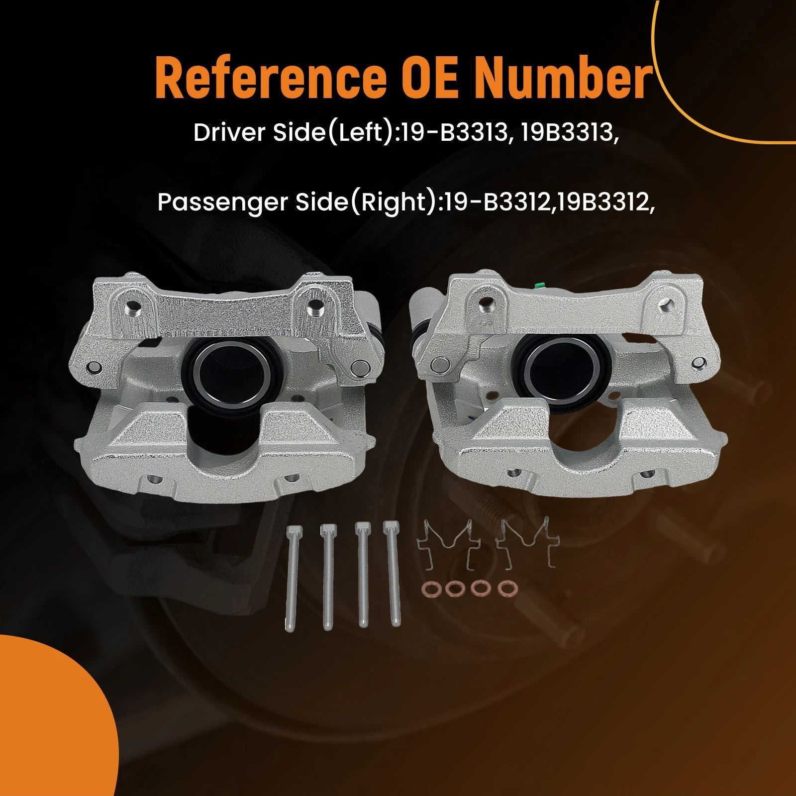 Rear Brake Caliper Pair for Lexus IS250/IS350/IS350C (2006–2013)